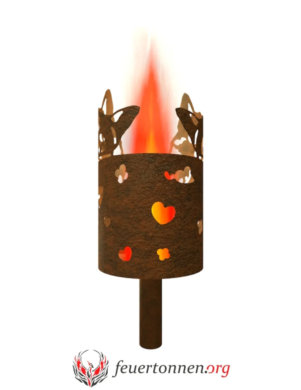 Gartenfackel Katze - feuertonnen.org