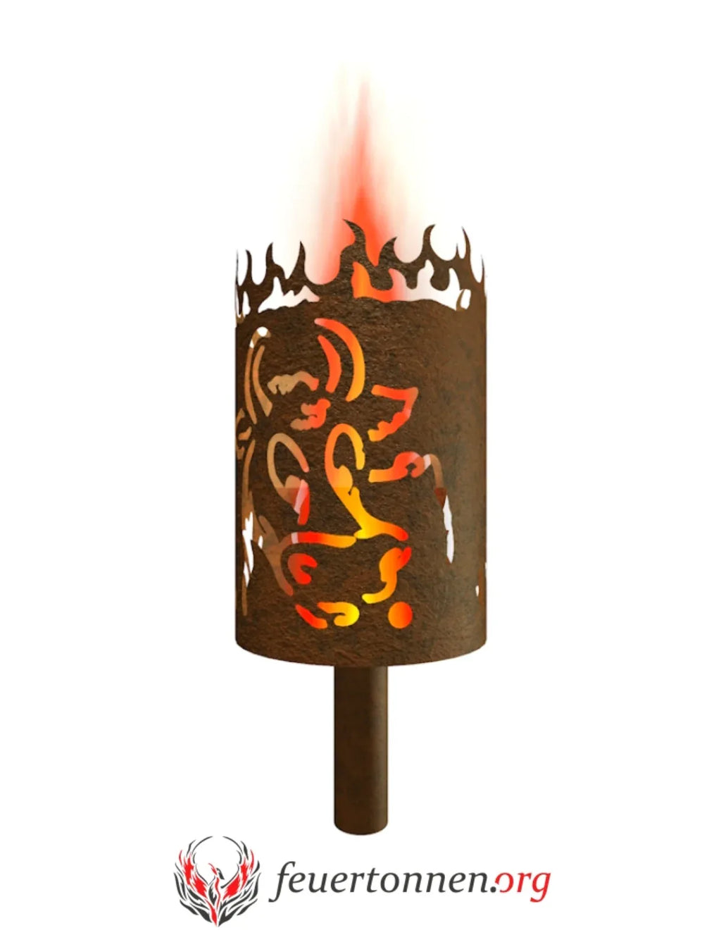 Gartenfackel Kuh - feuertonnen.org