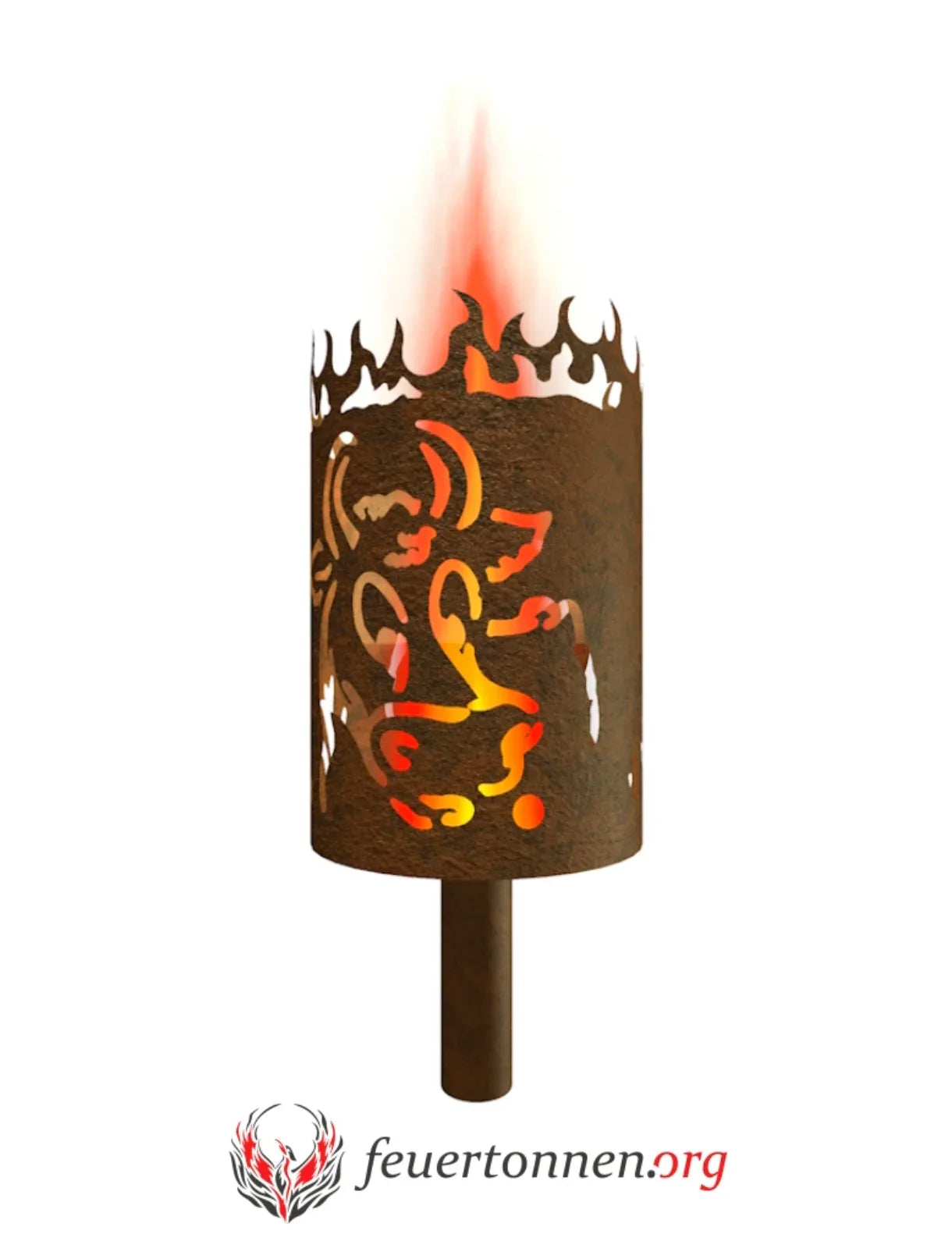 Gartenfackel Kuh - feuertonnen.org