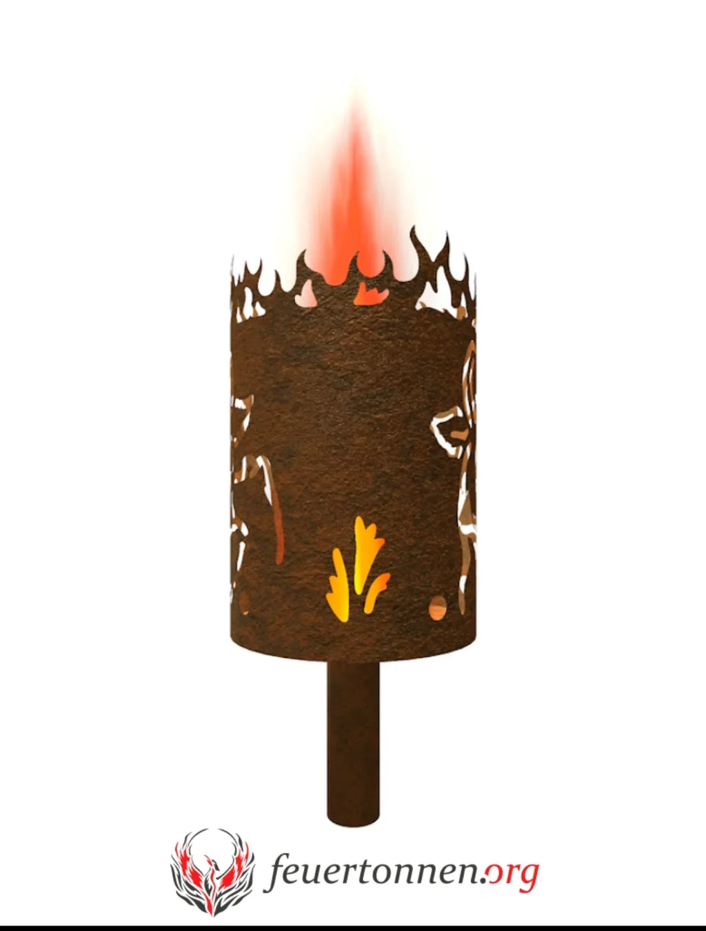 Gartenfackel Kuh - feuertonnen.org