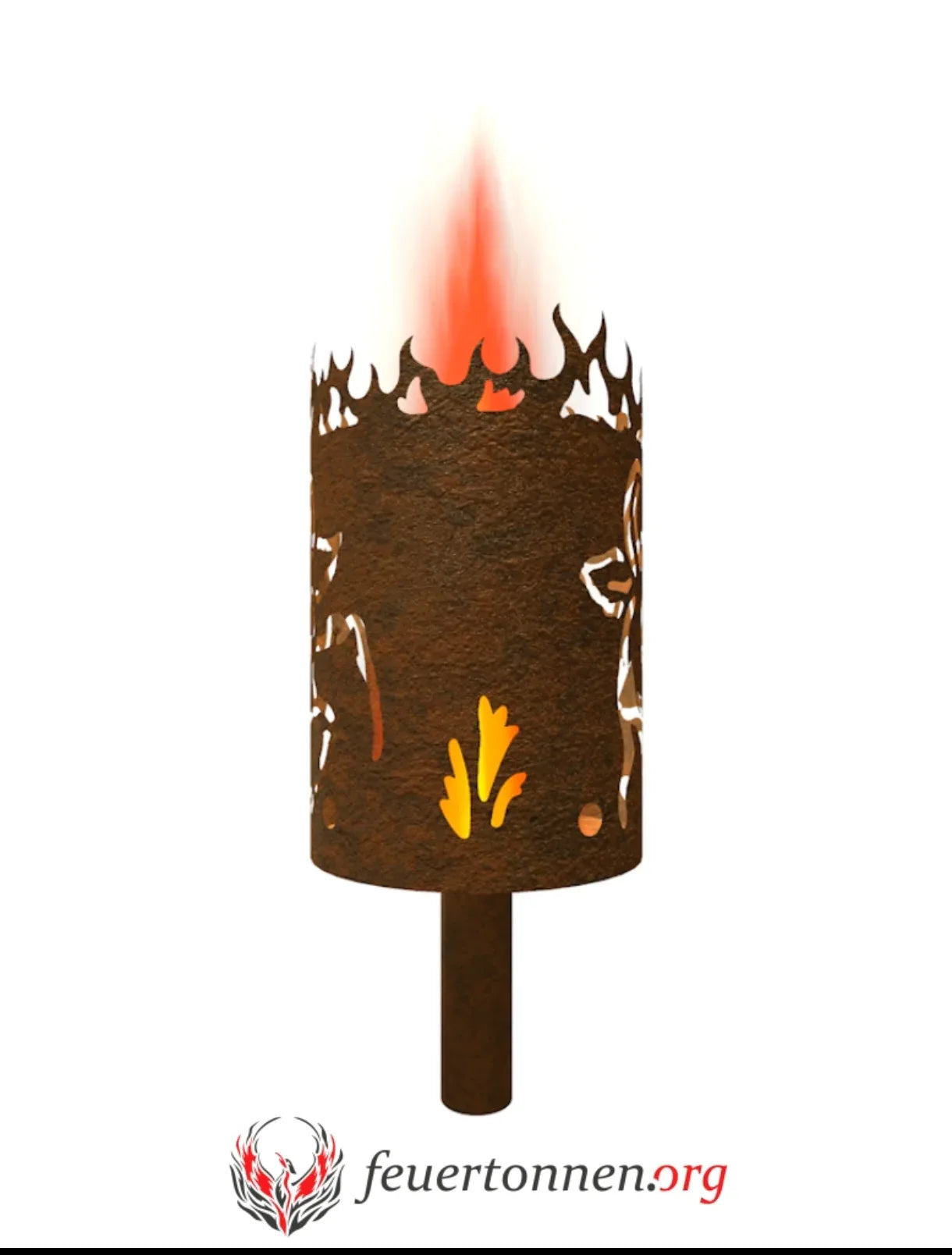 Gartenfackel Kuh - feuertonnen.org