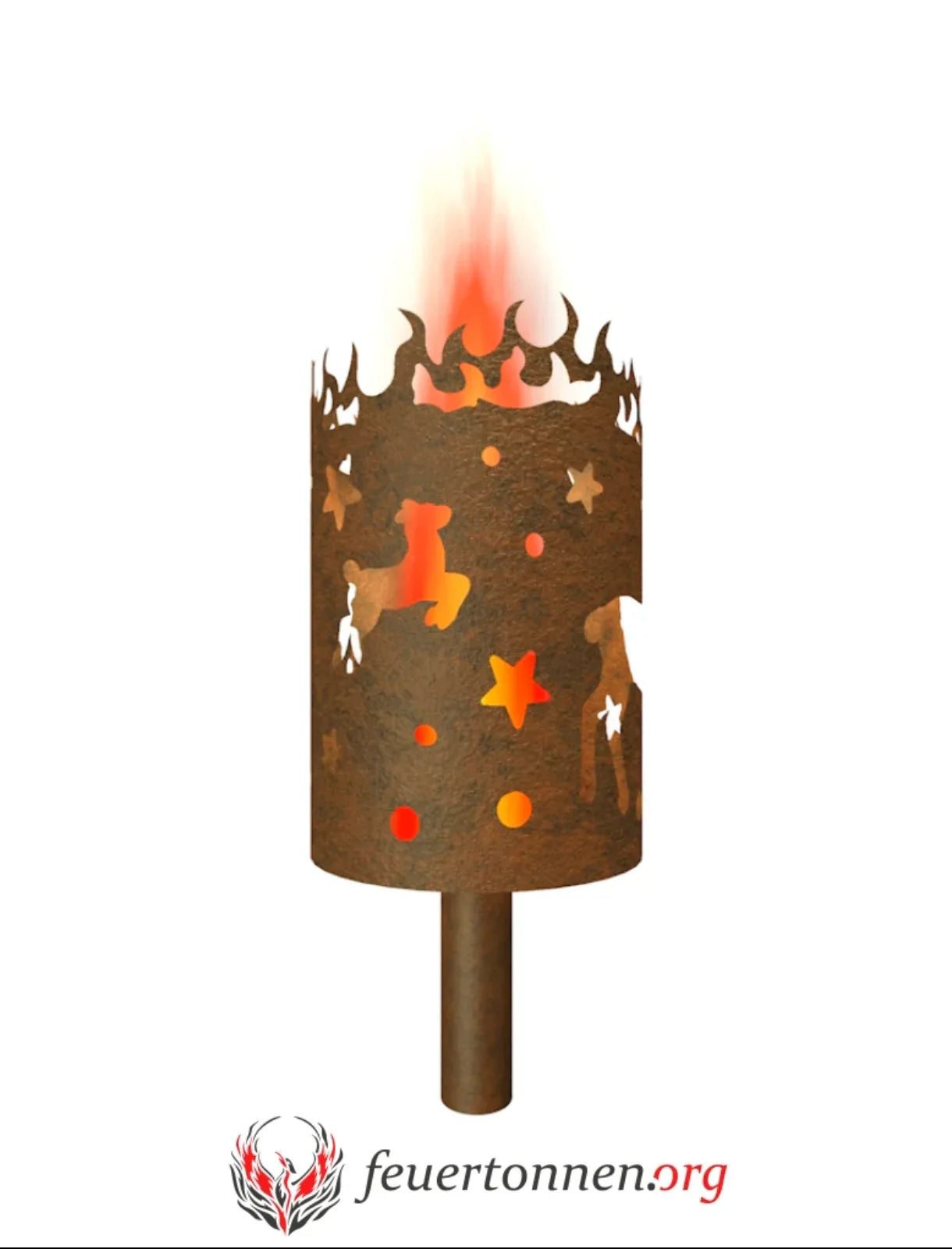 Gartenfackel Rentiere - feuertonnen.org