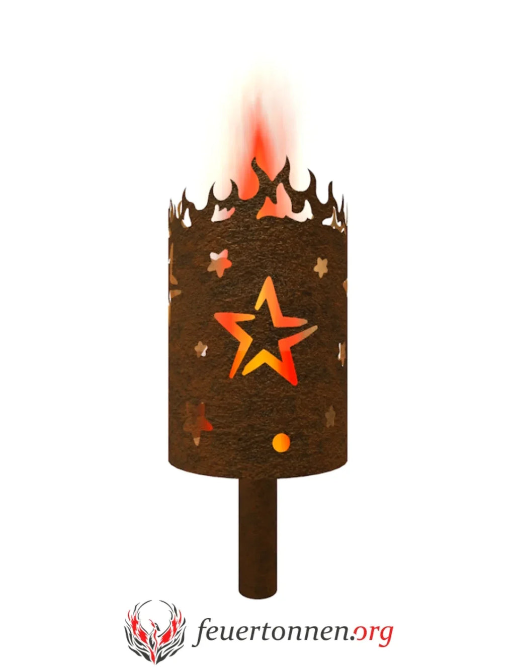 Gartenfackel Sterne 3 - feuertonnen.org