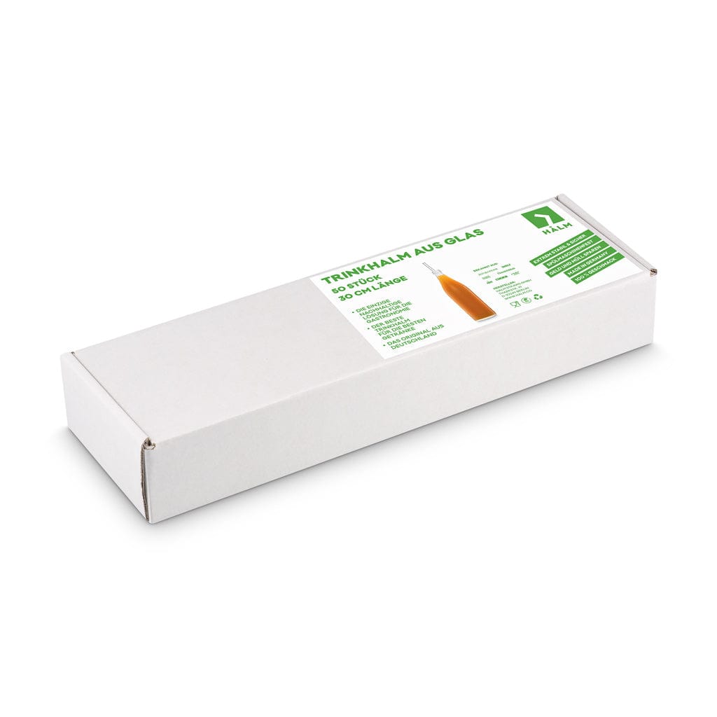 50x 30cm Glasstrohhalme für Flaschen von 0,33 bis 1 Liter für jeden Anlass