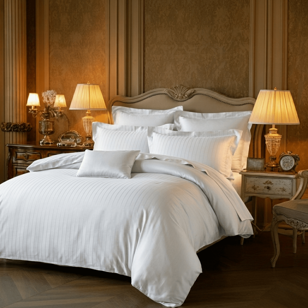 Charm Baumwolle Satin 2-Kissenbezug Set