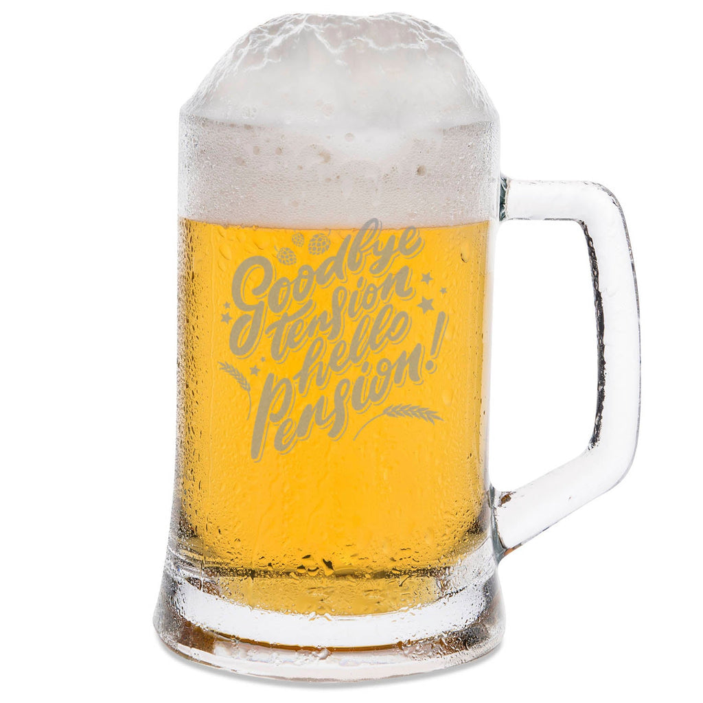Montana Bierkrug mit Gravur "Goodbye Tension"