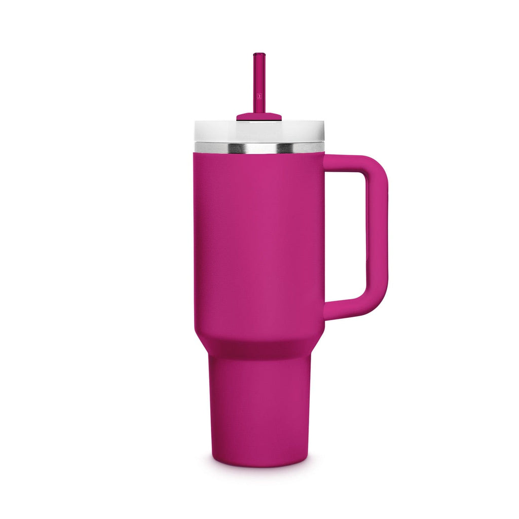 6x 30cm Pink Glasstrohhalme für Stanley Cup Quencher 3 Rosa Farben