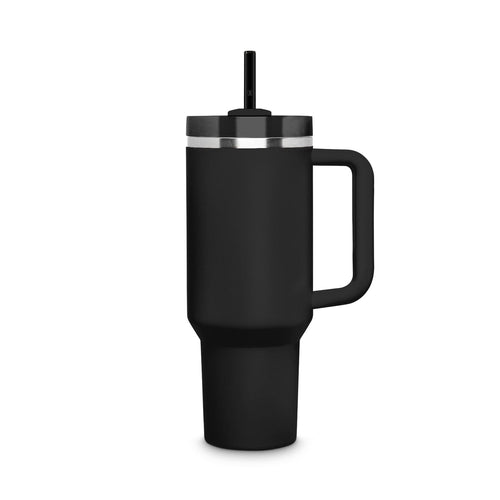 6x 30 cm Schwarze Stanley Glasstrohhalme für Stanley Cup Quencher & Flaschen