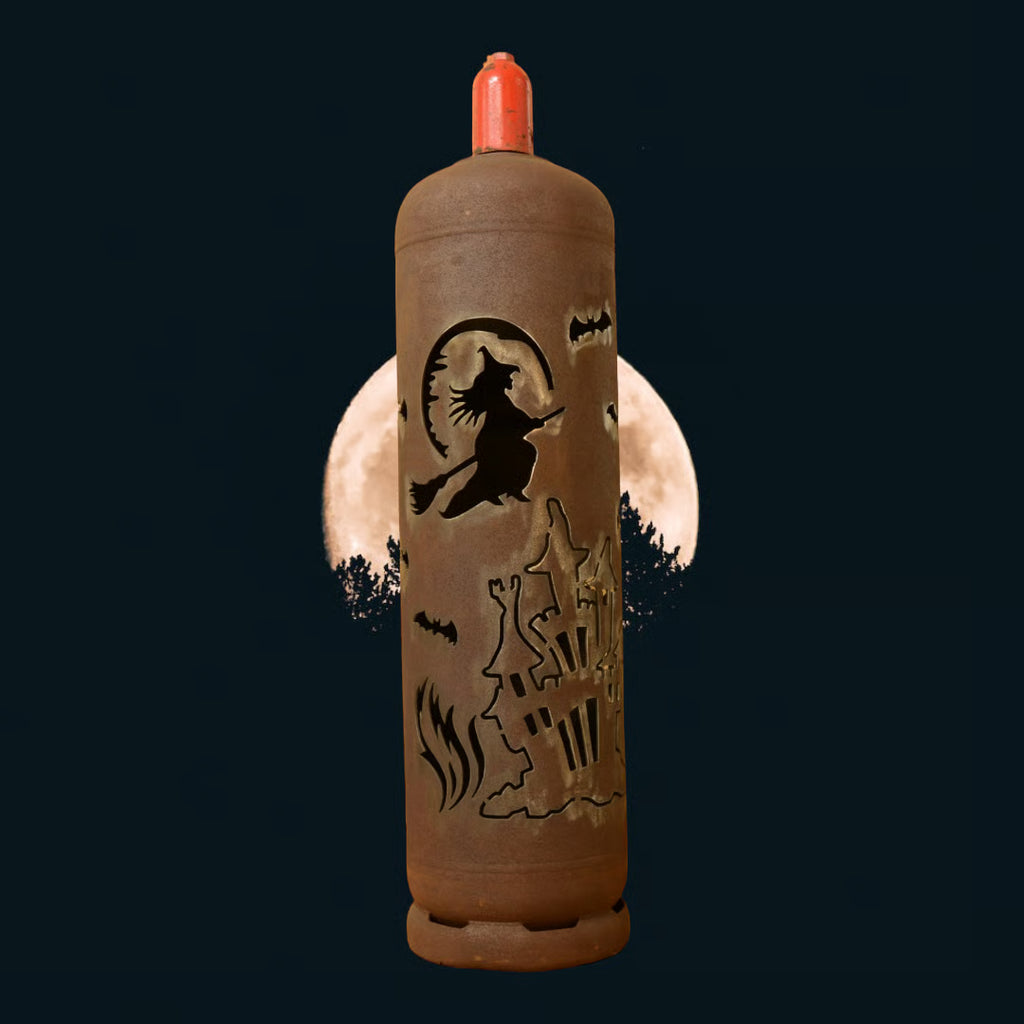 Feuertonne "Hexe mit Schloss" - feuertonnen.org