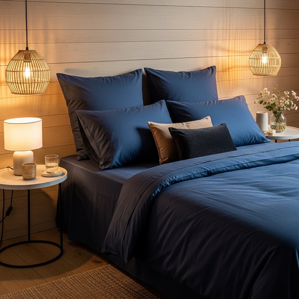 Luxe Baumwolle Satin Bettlaken