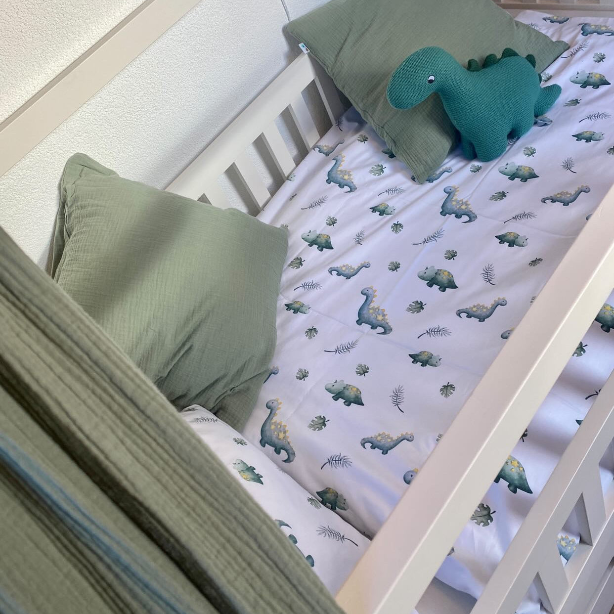 “Kleine Dinosaurier” Premium Kinderbettwäsche