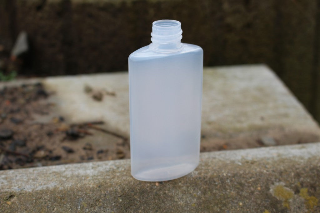 100-ml-Flüssigflasche mit Schraubverschluss aus transparentem Kunststoff