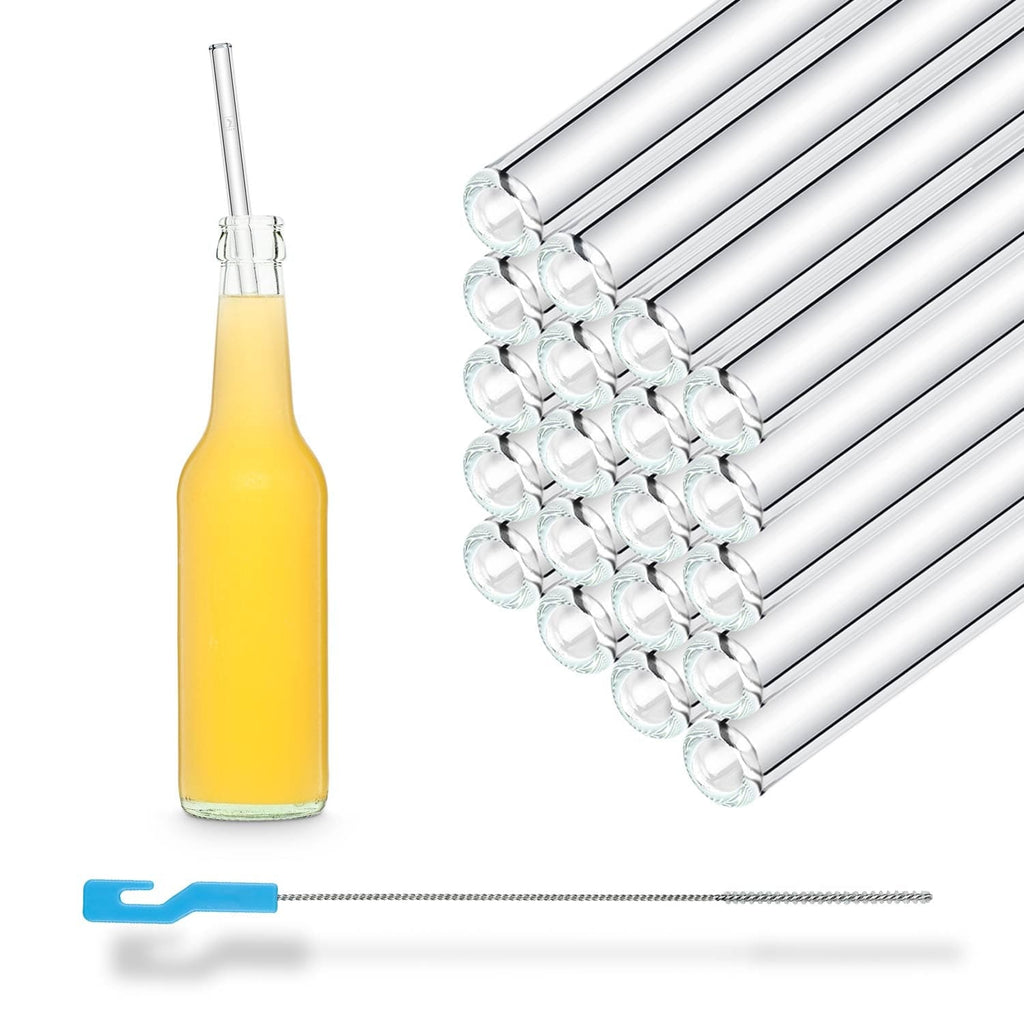 50x 30cm Glasstrohhalme für Flaschen von 0,33 bis 1 Liter für jeden Anlass