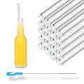50x 30cm Glasstrohhalme für Flaschen von 0,33 bis 1 Liter für jeden Anlass