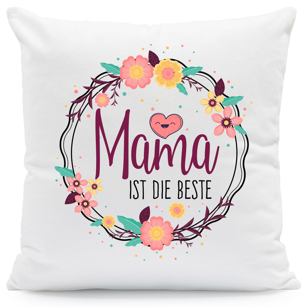 Bedrucktes Kissen mit Spruch Mama ist die beste