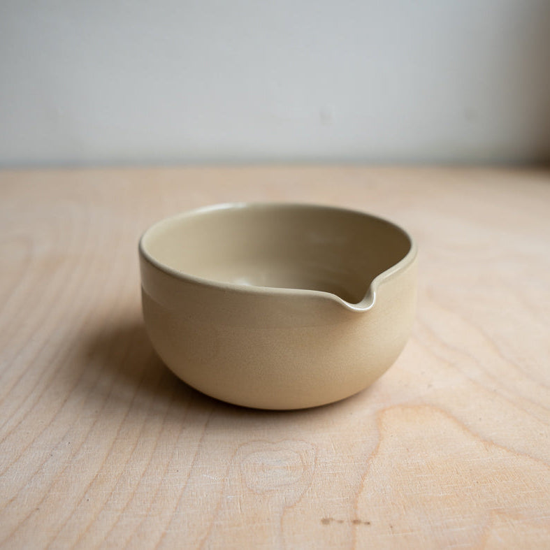 Matcha Chawan beige | handgemachte Matcha Schale