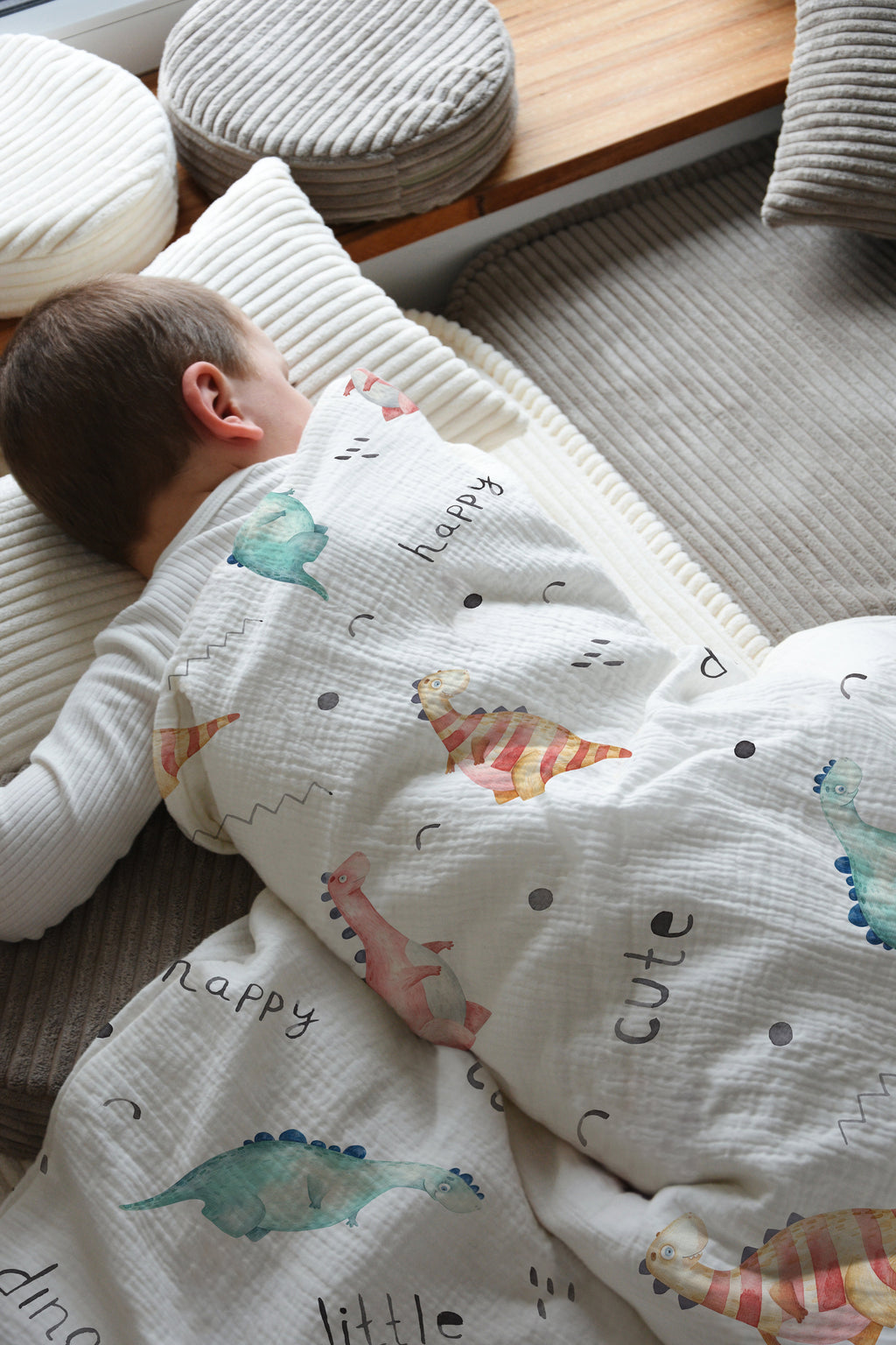 "Little Dino" Premium Kinderbettwäsche