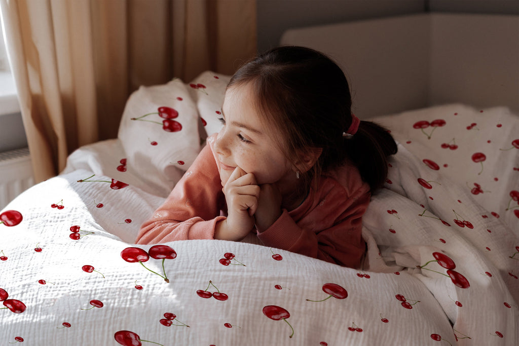 "Kirschen" Premium Kinderbettwäsche