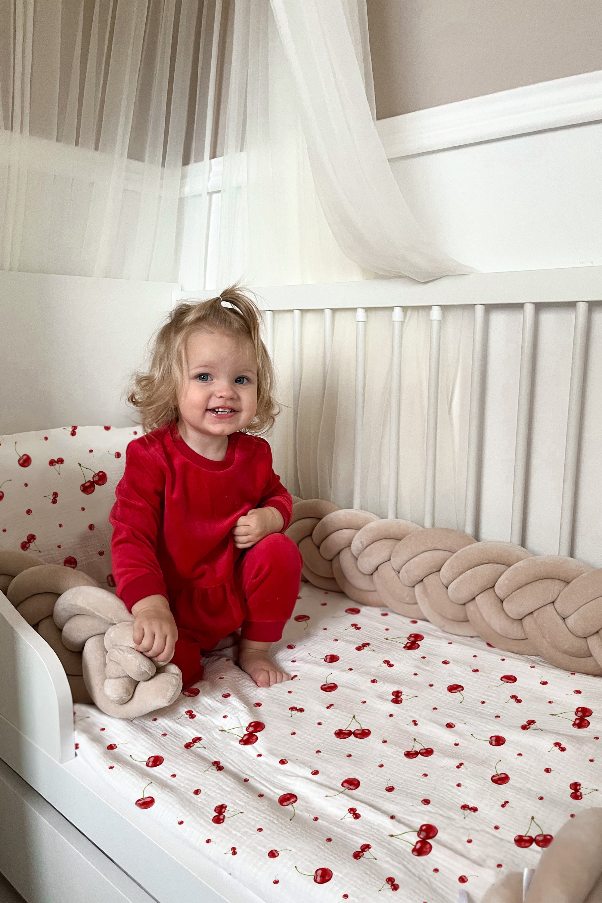 "Kirschen" Premium Kinderbettwäsche
