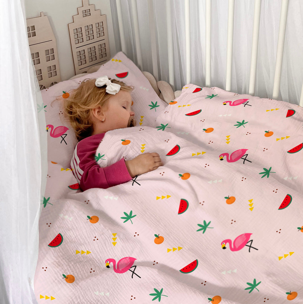 "Flamingo" Premium Kinderbettwäsche