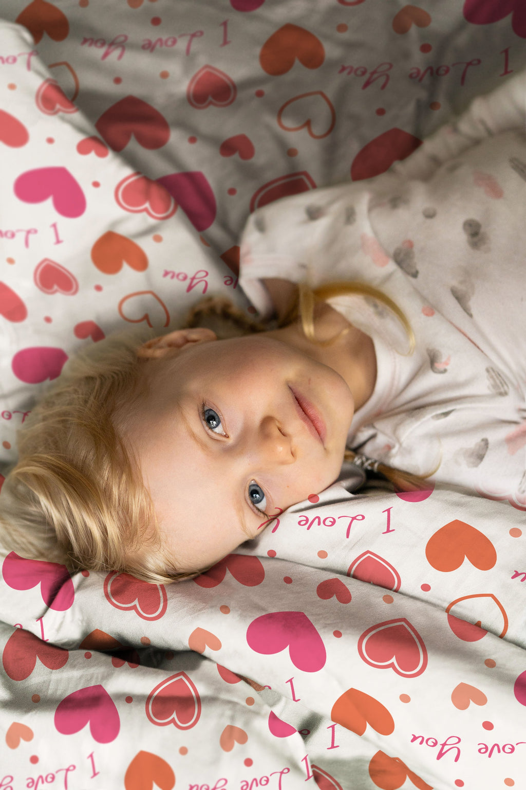 "I love you" Premium Kinderbettwäsche