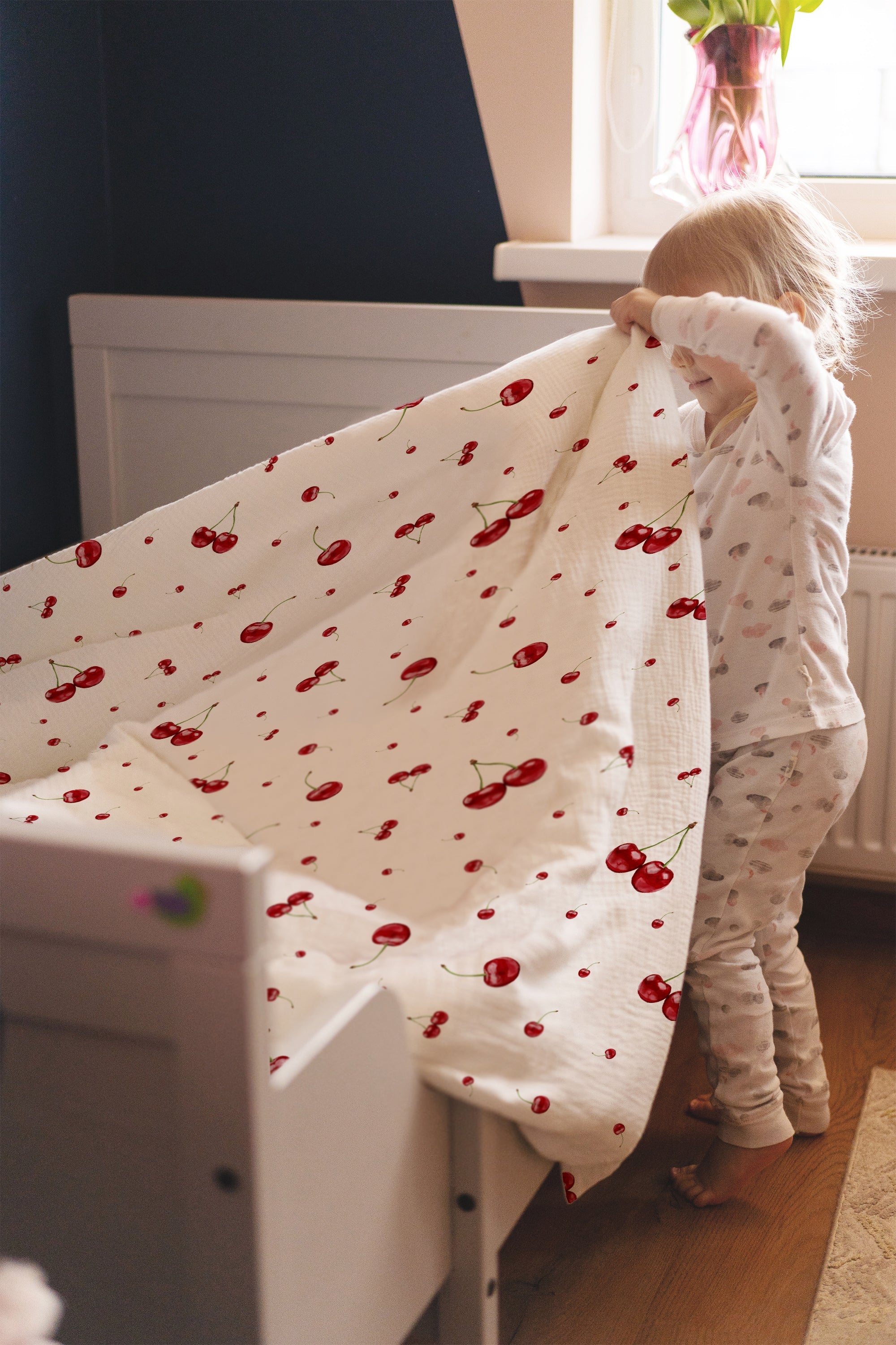 "Kirschen" Premium Kinderbettwäsche