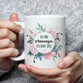 Bedruckte Tasse mit Spruch Ich bin Schwanger ich darf das