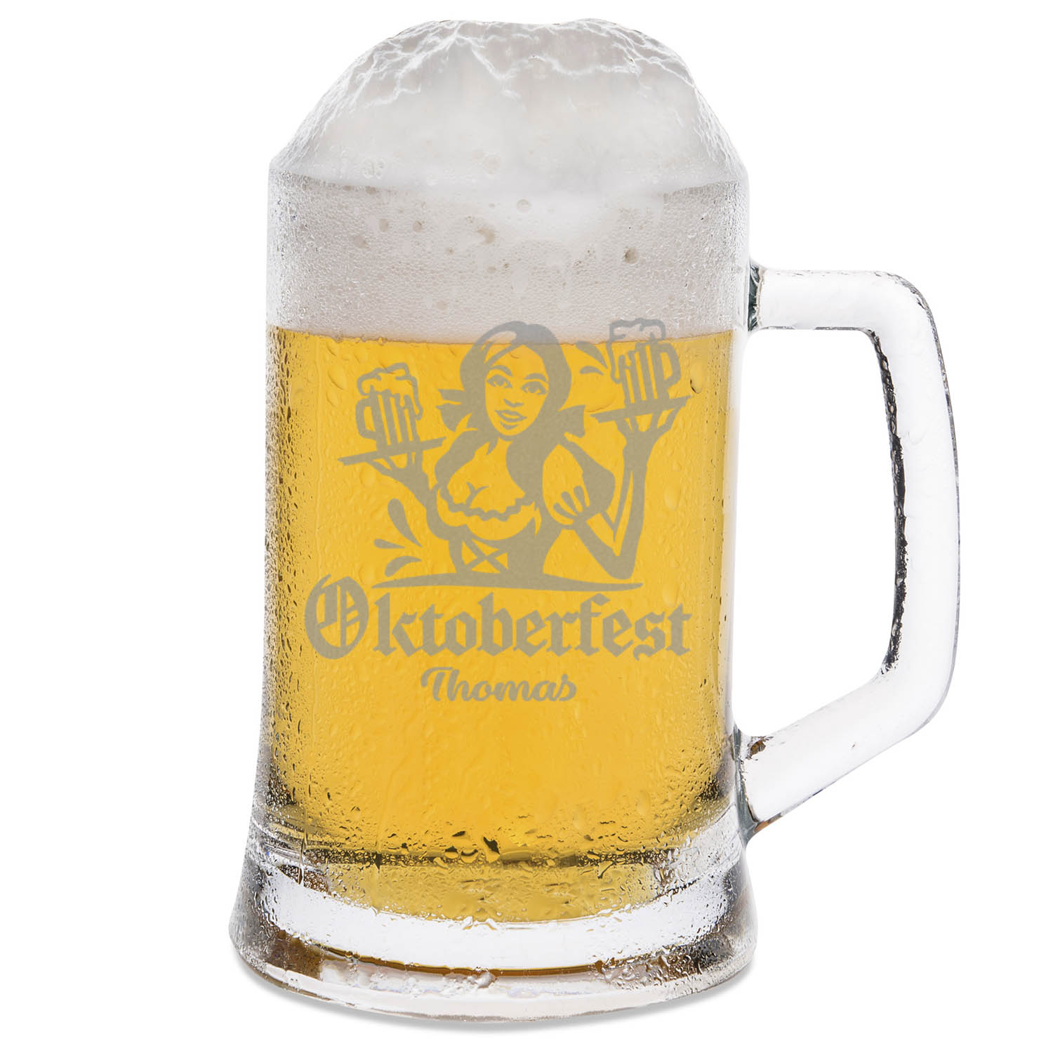 Montana Bierkrug mit Gravur "Oktoberfest Madl" mit Namen