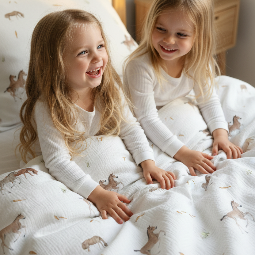 "Pferde" Premium Kinderbettwäsche
