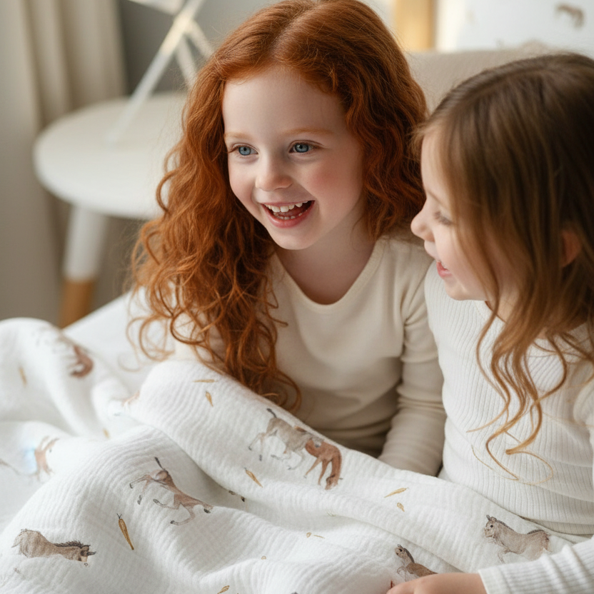 "Pferde" Premium Kinderbettwäsche