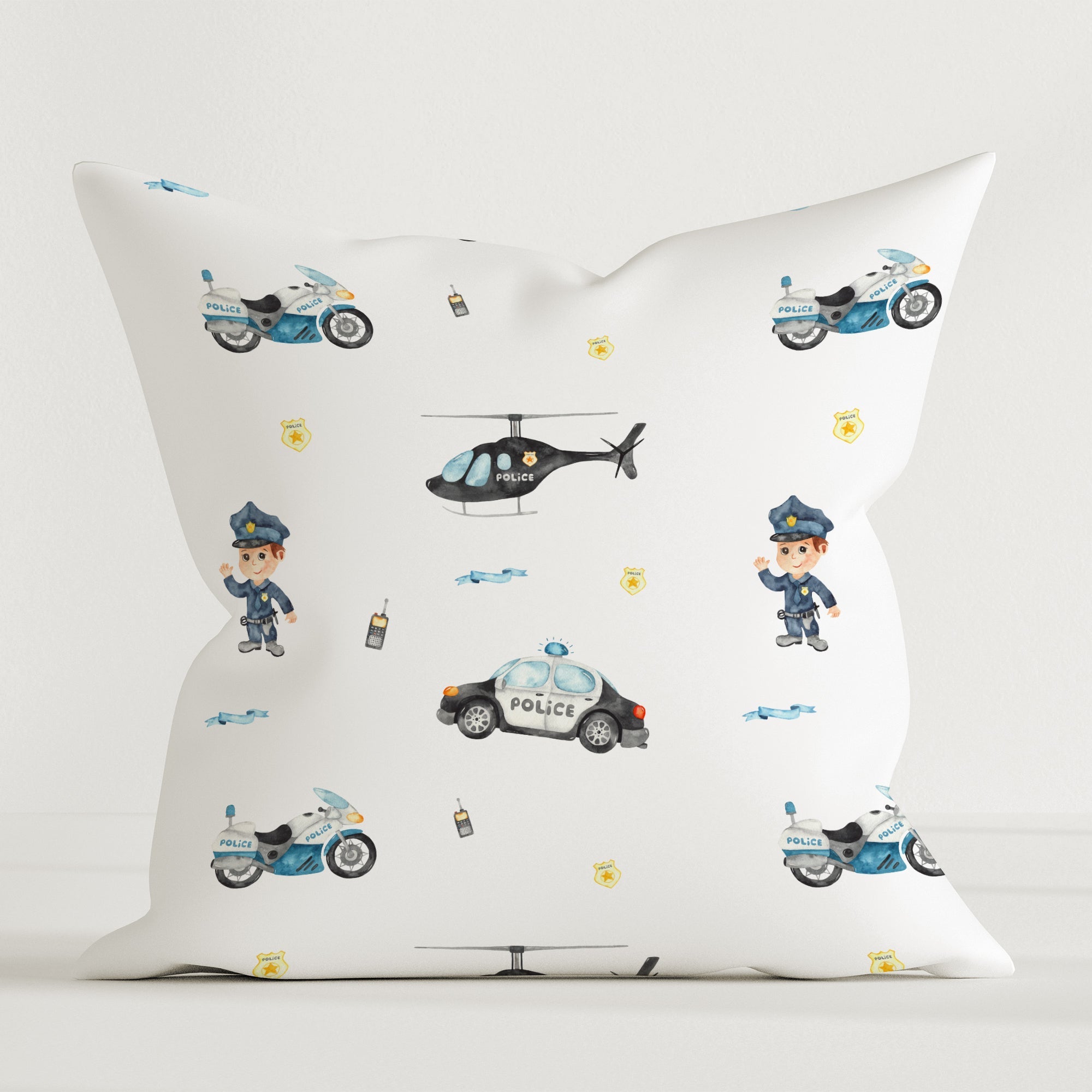 "Polizei" Premium Kinder Dekokissen
