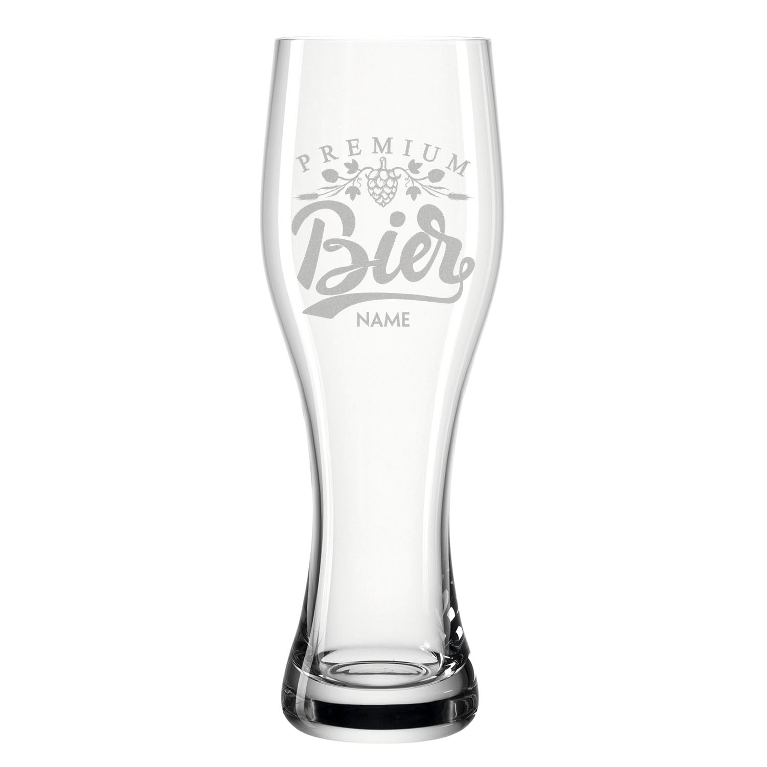 Leonardo Weizenglas "Premium Bier" mit Namen
