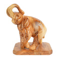 Handgeschnitzter Elefant aus Olivenholz – Exklusive Holzskulptur aus Bethlehem (20 cm)