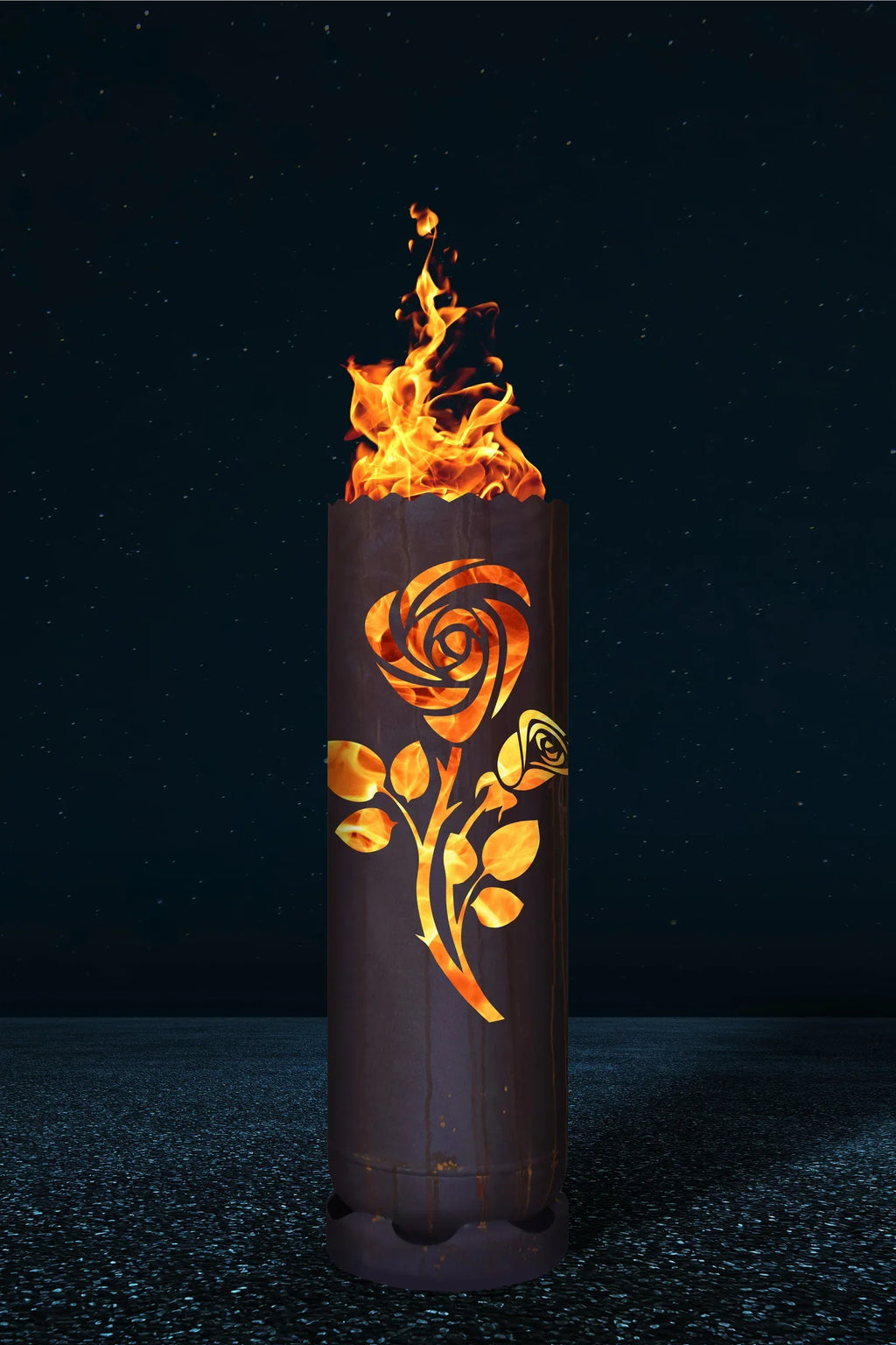 Feuertonne Rose - feuertonnen.org