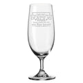 Leonardo Bierglas mit Gravur "Sei lieb und nett zu deinem Weib"
