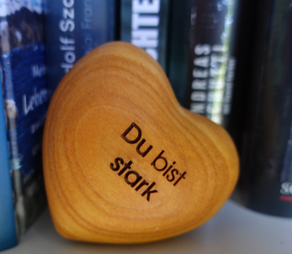 Thankgoods Holzherz Du bist stark