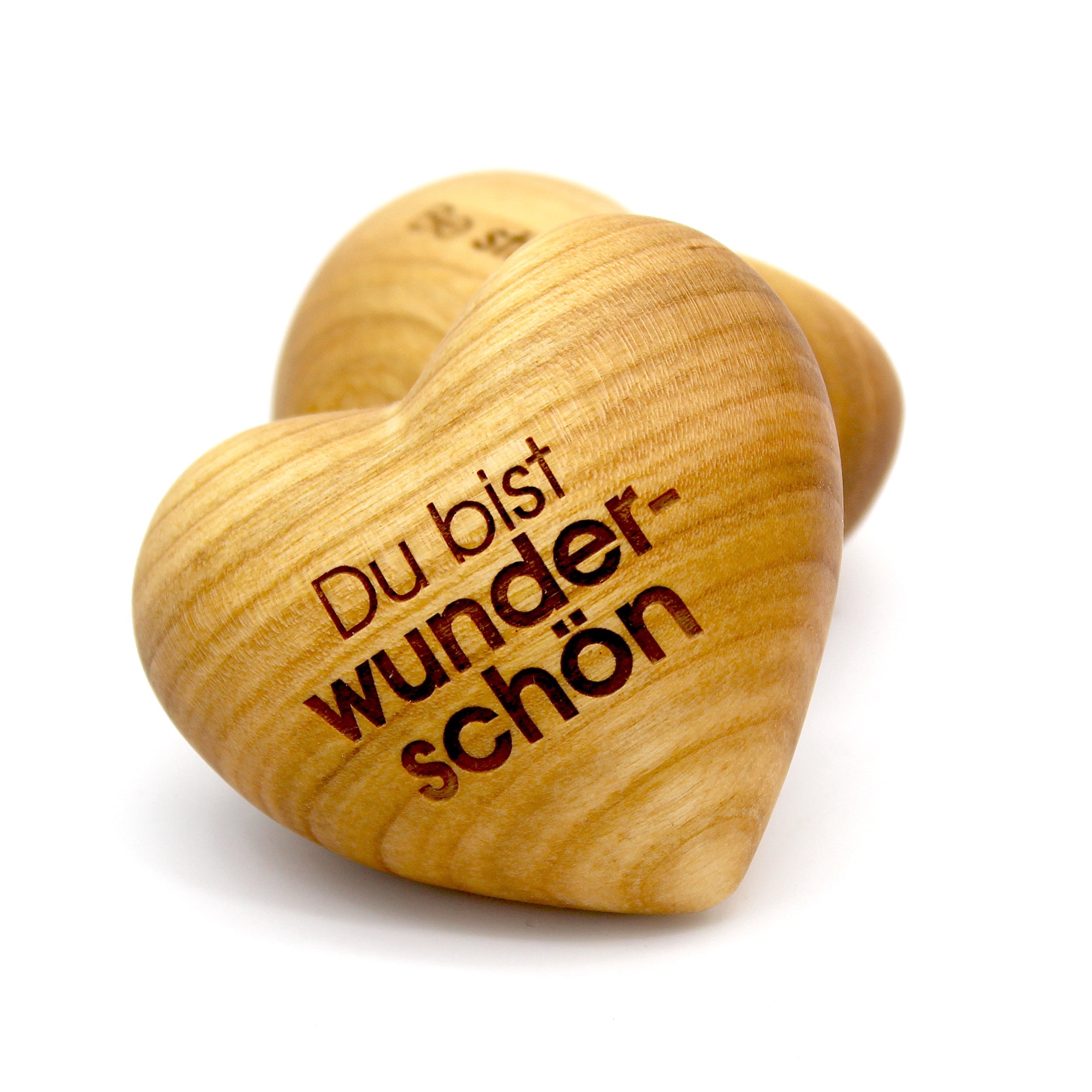 Thankgoods Wooden Heart You Are Beautiful - Inspiring Gift with Meaning