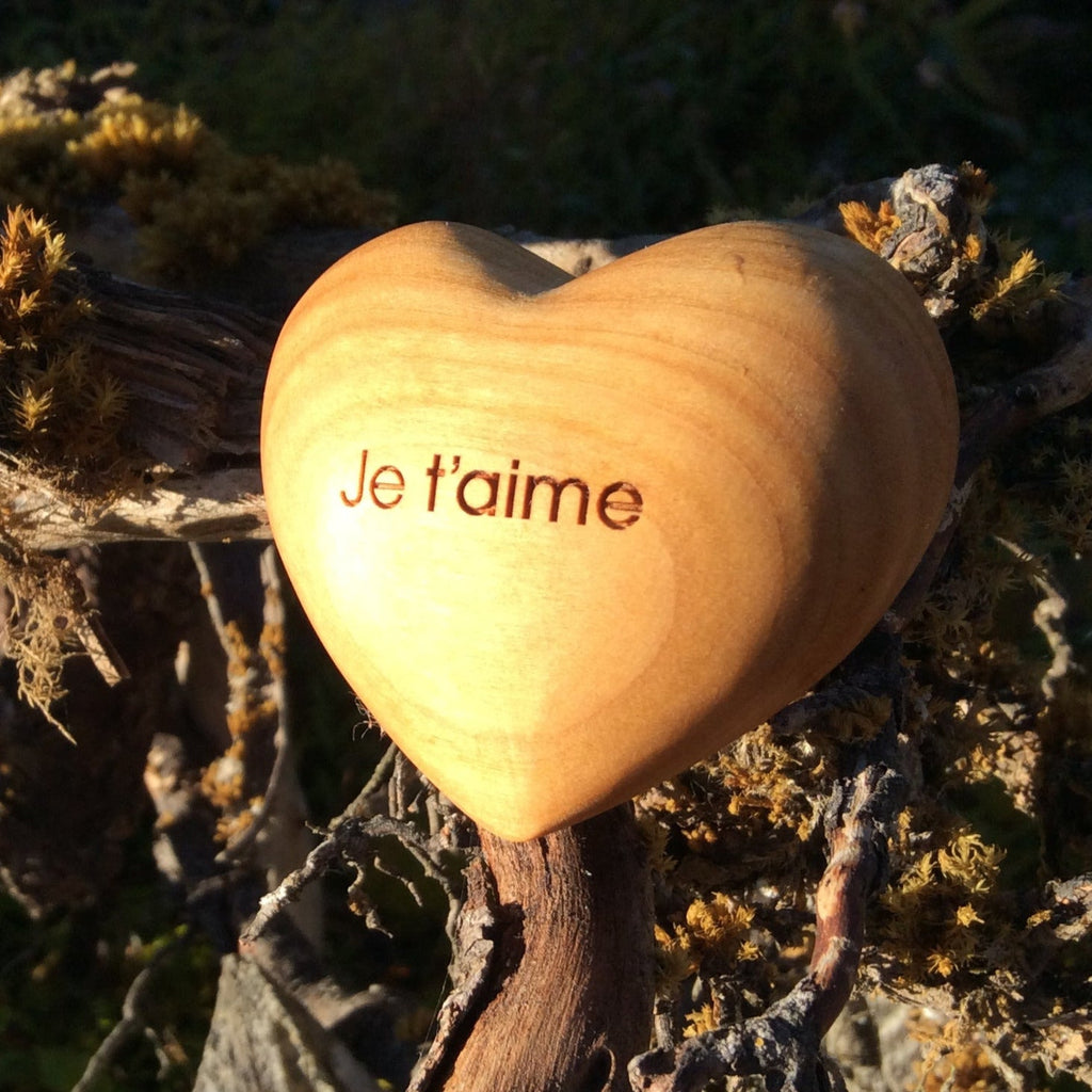 Thankgoods Holzherz Je t´aime