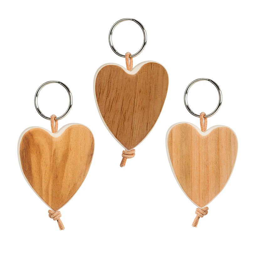 Thankgoods Heart Walnut Keychain