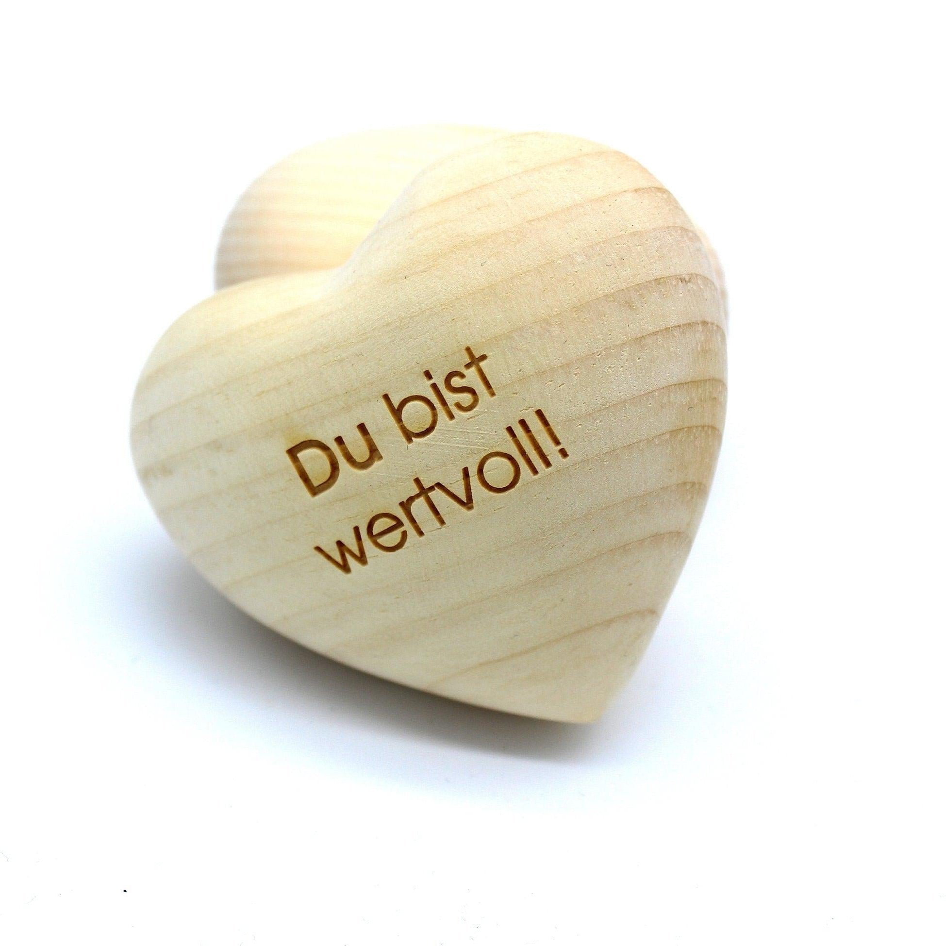 Thankgoods Pine Wood Heart You are valuable!