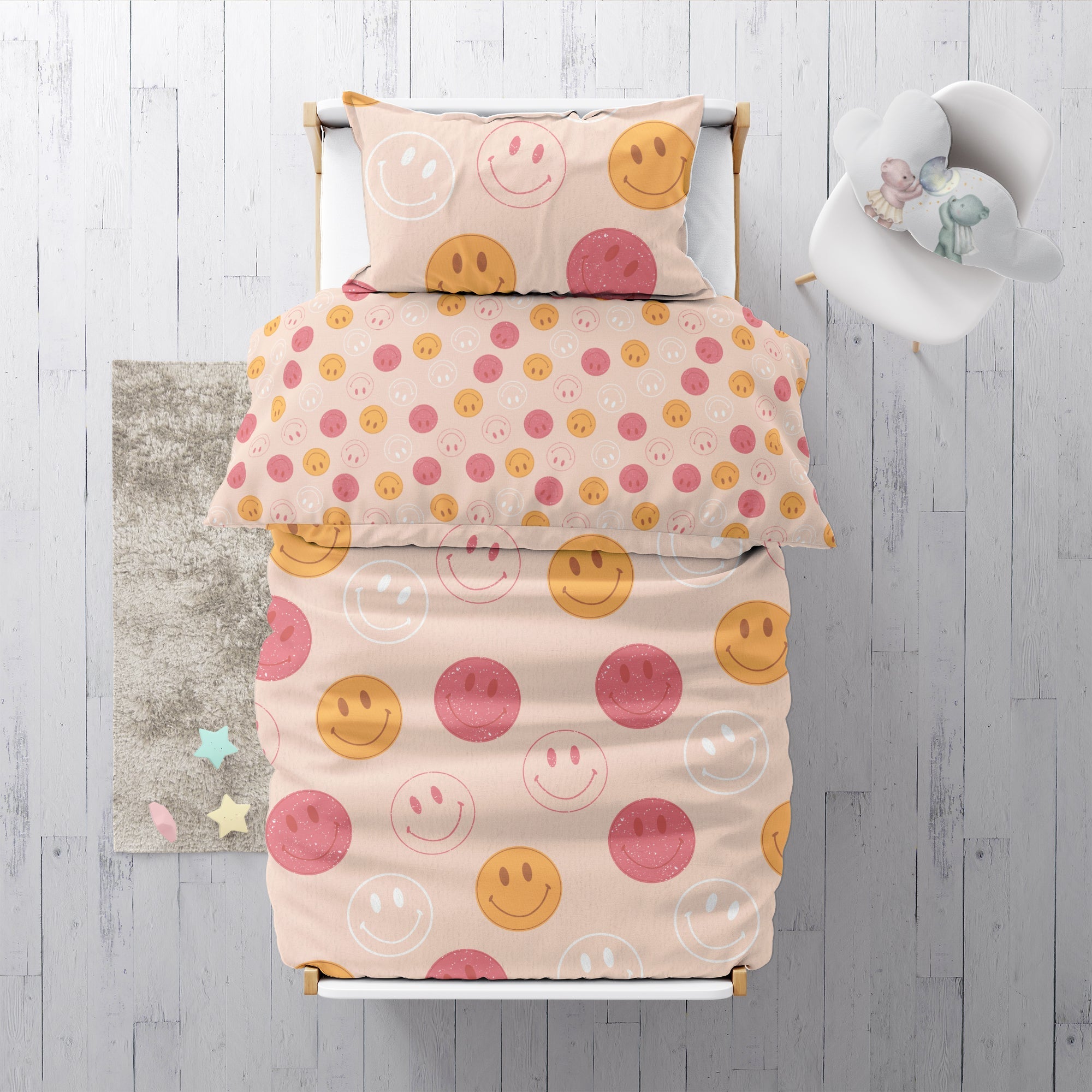 "Smileys" Premium Kinderbettwäsche