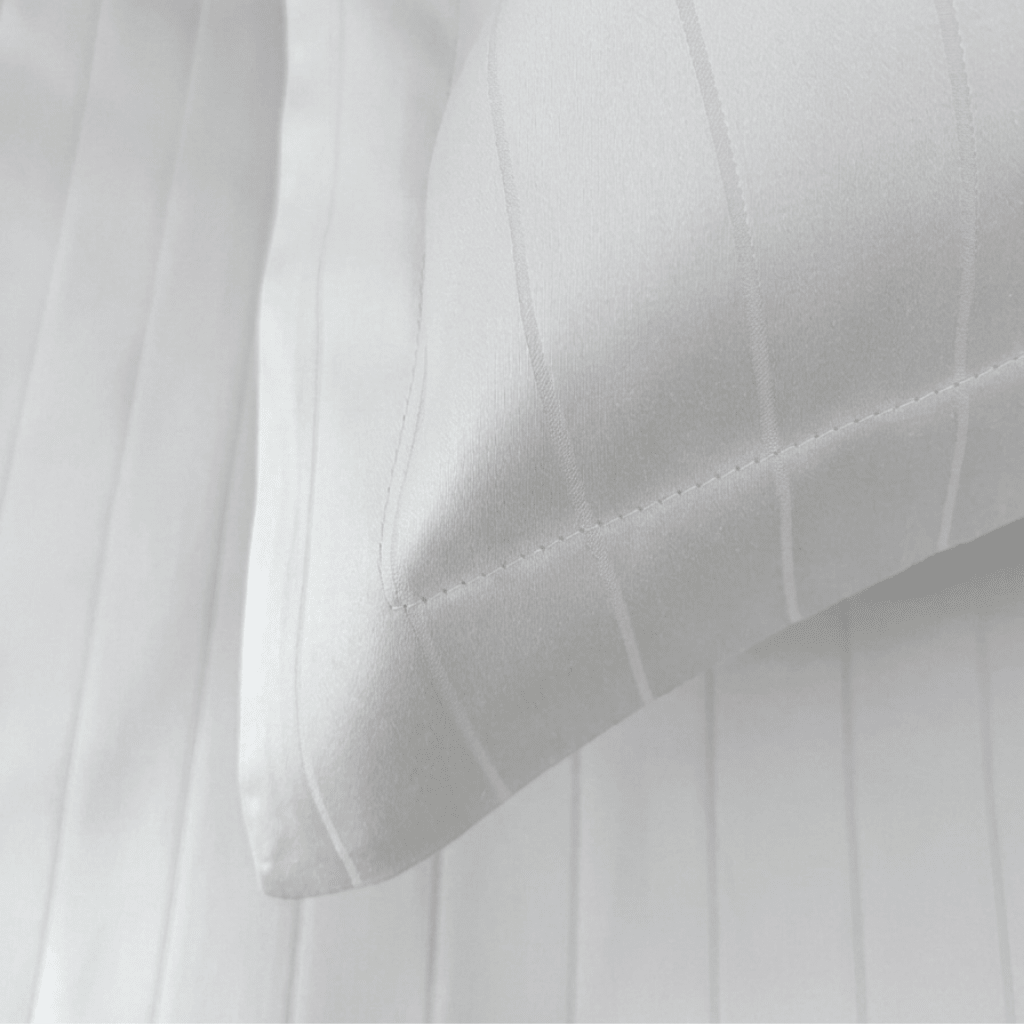 Pinstripes Baumwolle Jacquard Kissenbezug