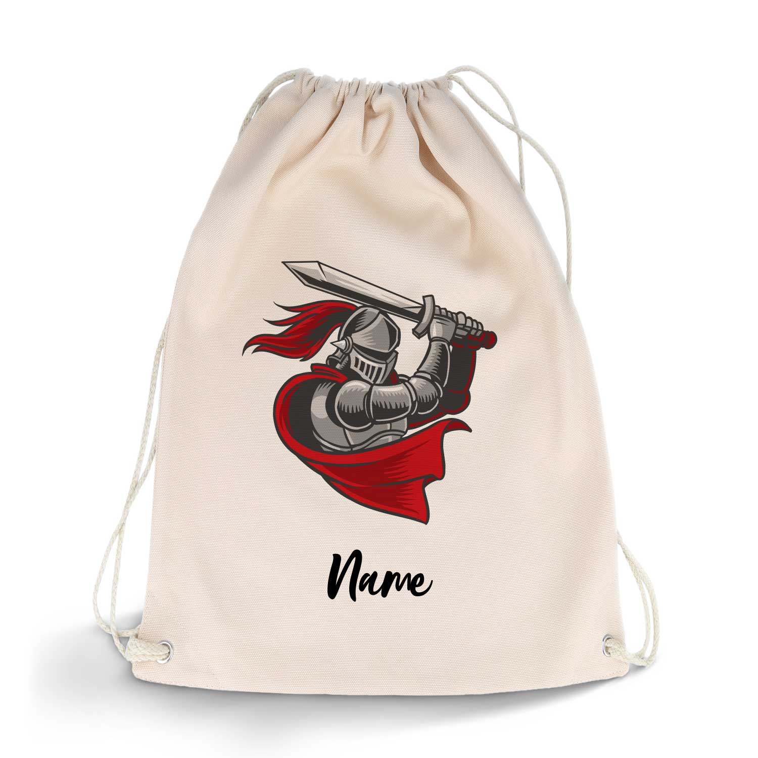 Bedruckter Turnbeutel mit Fantasy Motiv und Wunschname