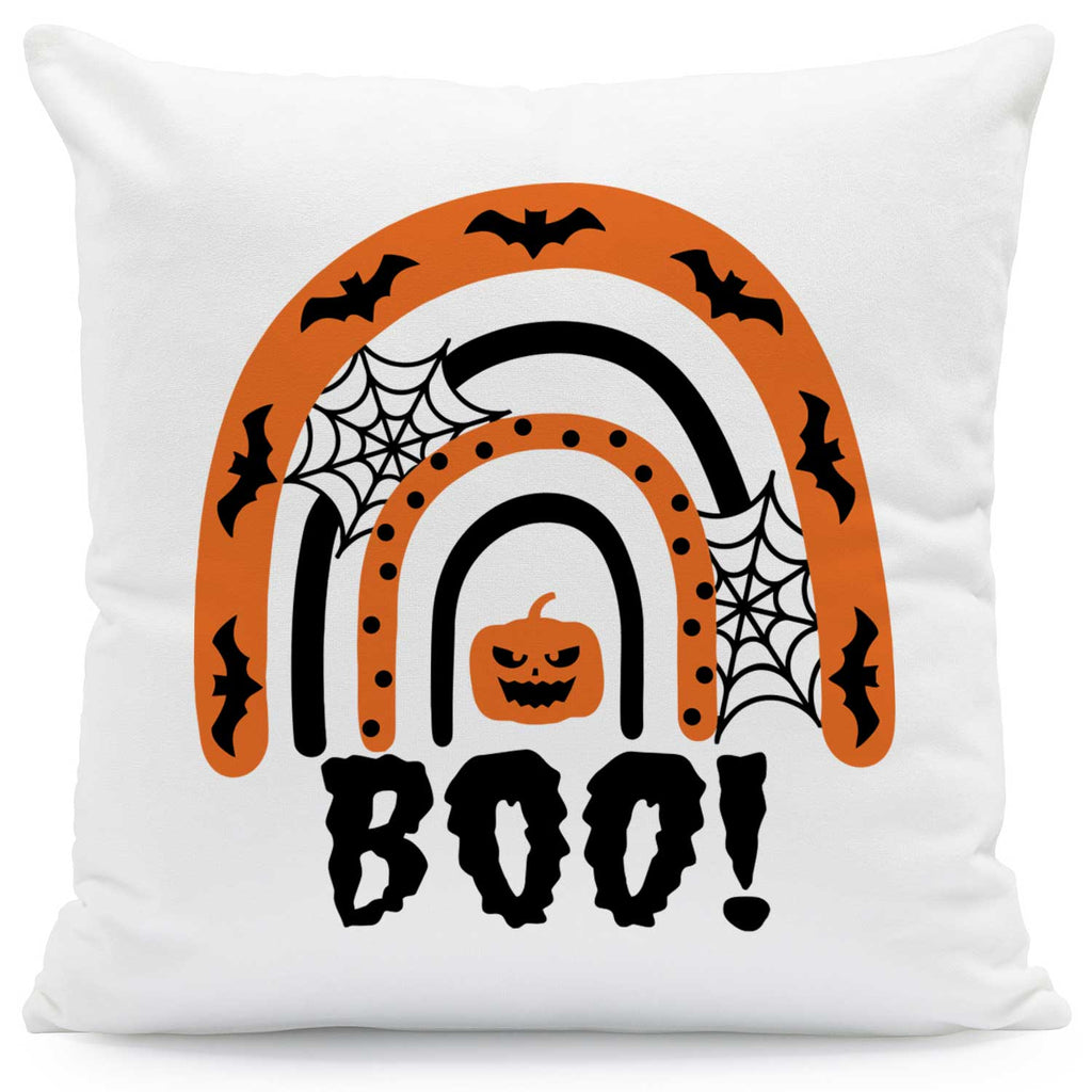 Bedrucktes Kissen mit Motiv Halloween Regenbogen
