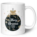Bedruckte Tasse mit Weihnachtsmotiv im Weihnachtskugel Design