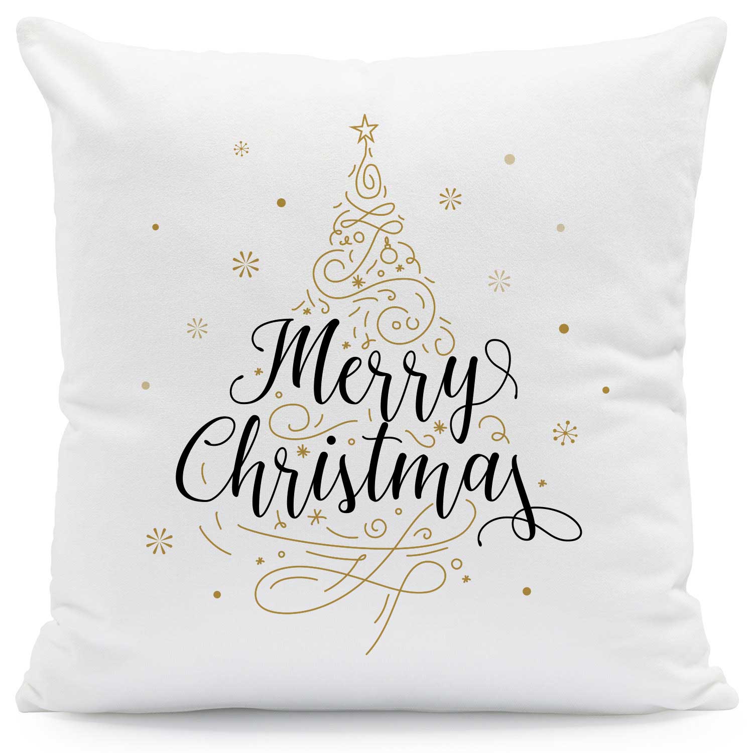 Bedrucktes Kissen mit Motiv im Weihnachtsbaum Design
