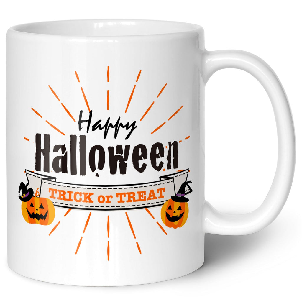 Bedruckte Tasse mit Motiv im Happy Halloween Design