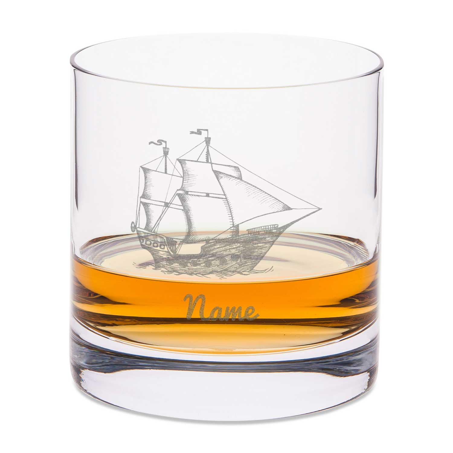 Leonardo Whiskyglas mit Gravur "Segelboot"
