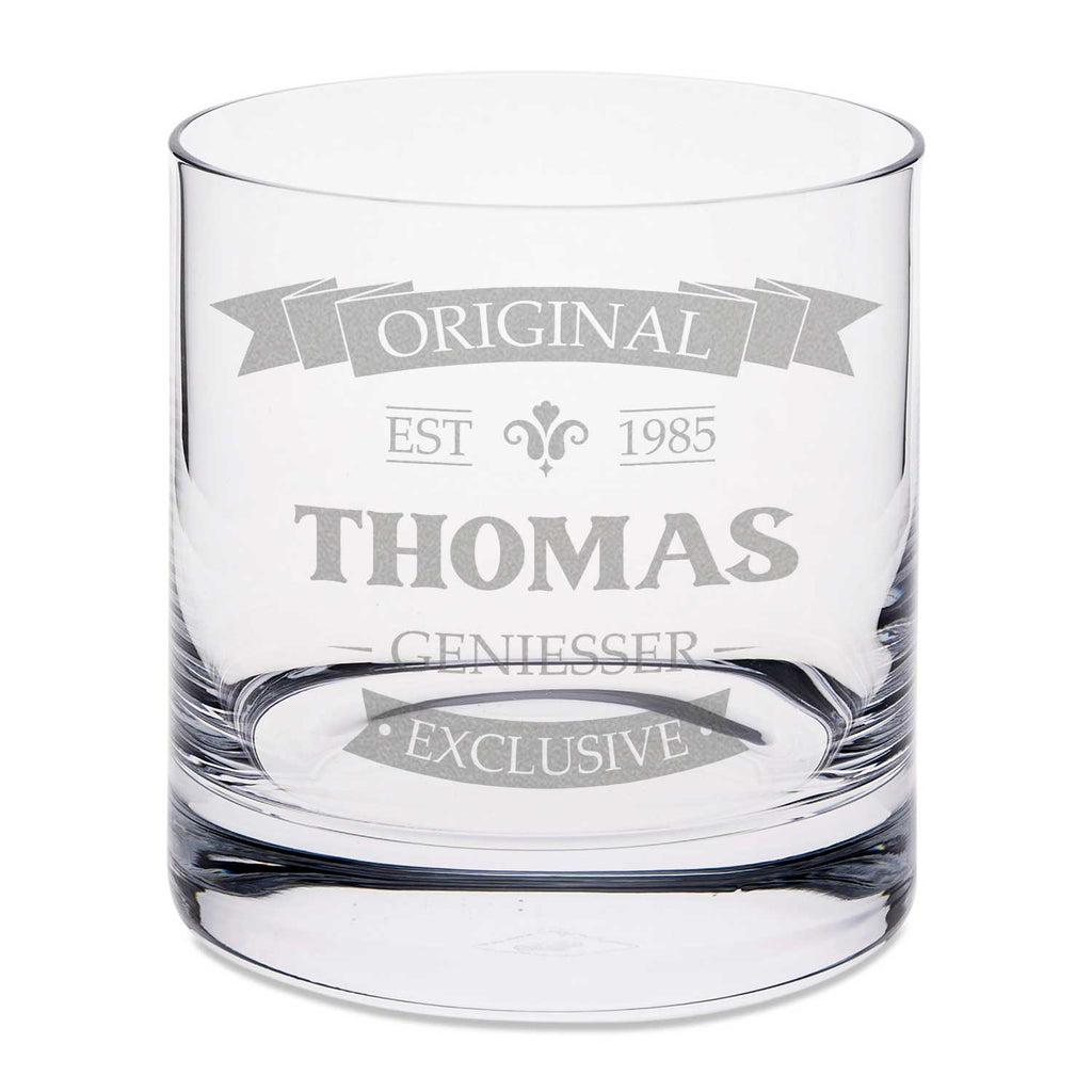 Leonardo Whiskyglas mit Gravur "Original V2"