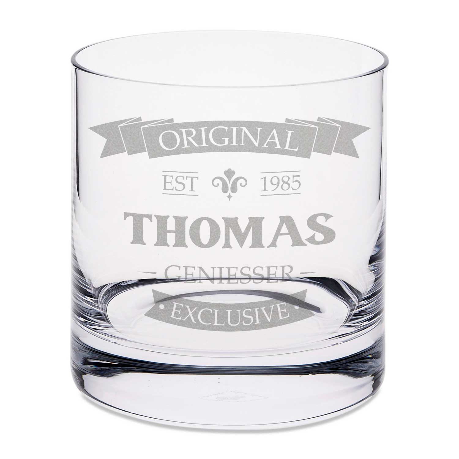 Leonardo Whiskyglas mit Gravur "Original V2"